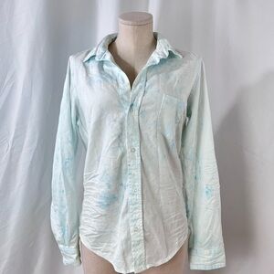 Frank & Eileen ‘Barry’ Blue Tie Dye Button Down